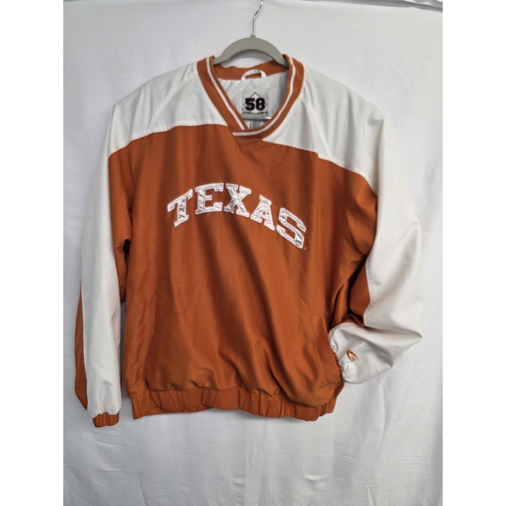 Vintage Texas Longhorns 58 G III Apparel Windbreaker Jacket Mens Large Orange